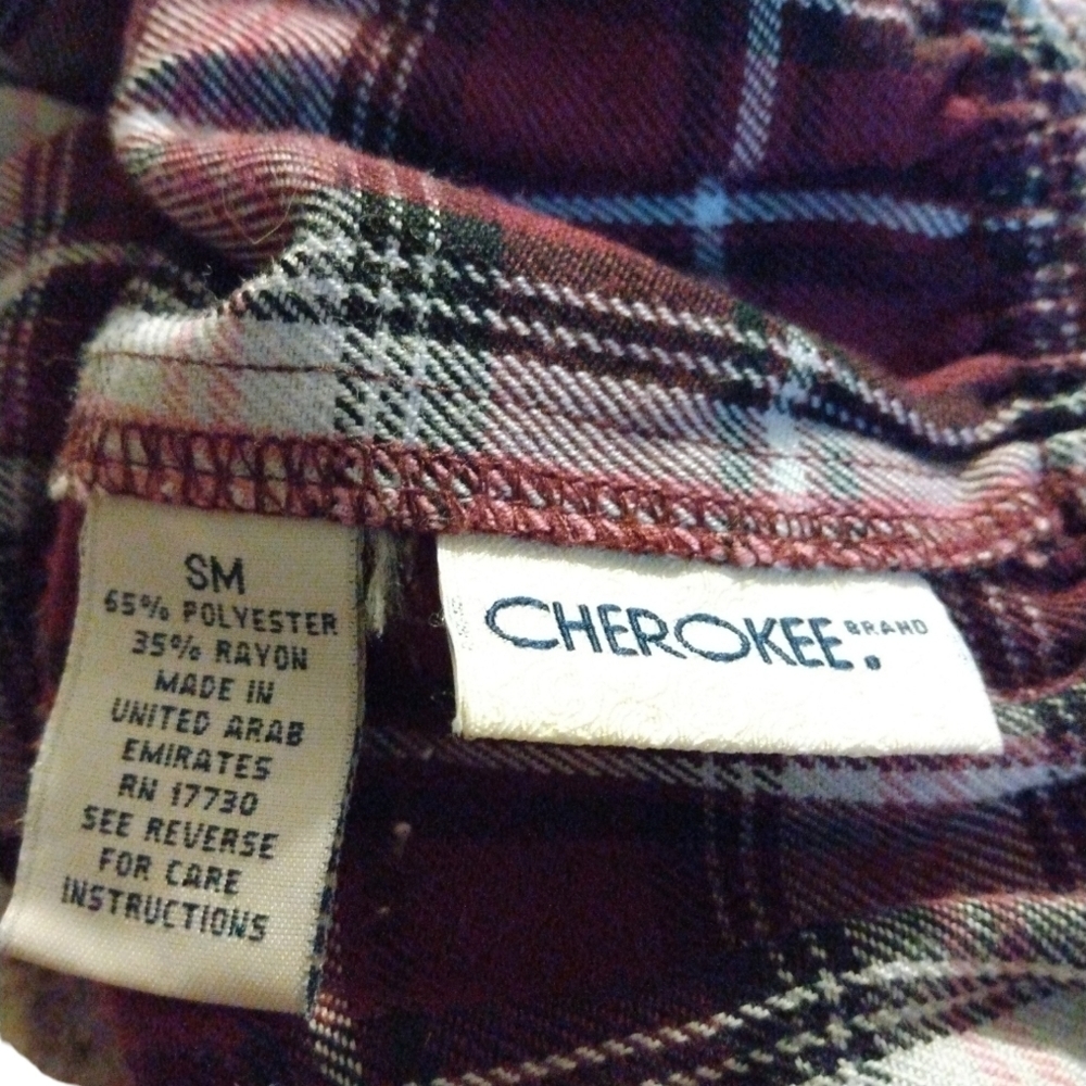 Girls' Cherokee Plaid Scooter Skirt With Side Buckles Sized SM - Picture 4 of 7